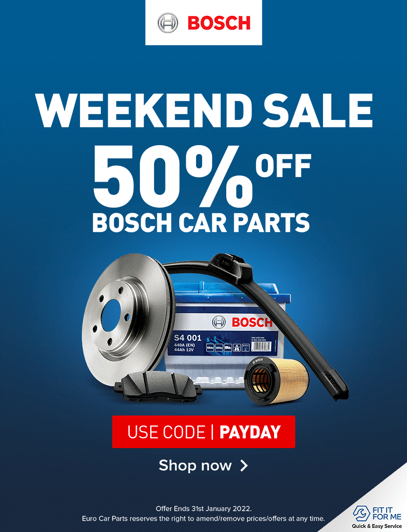 50% Off Bosch Car Parts
